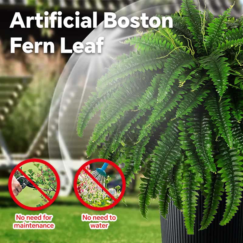 🌿UV Resistant Lifelike Artificial Boston Fern– Stay Green All Year!