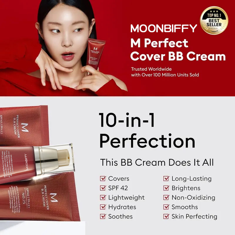 M Perfect Cover BB Cream SPF 42 PA+++🎁Free brush
