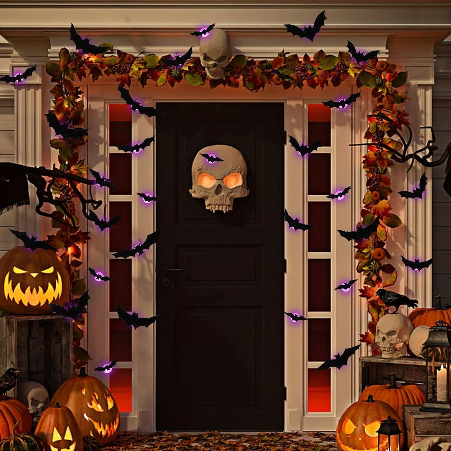 🦇 Don't Settle for Lame Decor! 🦇 Professionally Scare Trick-or-Treaters with Our Motion-Activated LED Bats! 🌧️✨ Limited Stock – Buy Now!(副本)