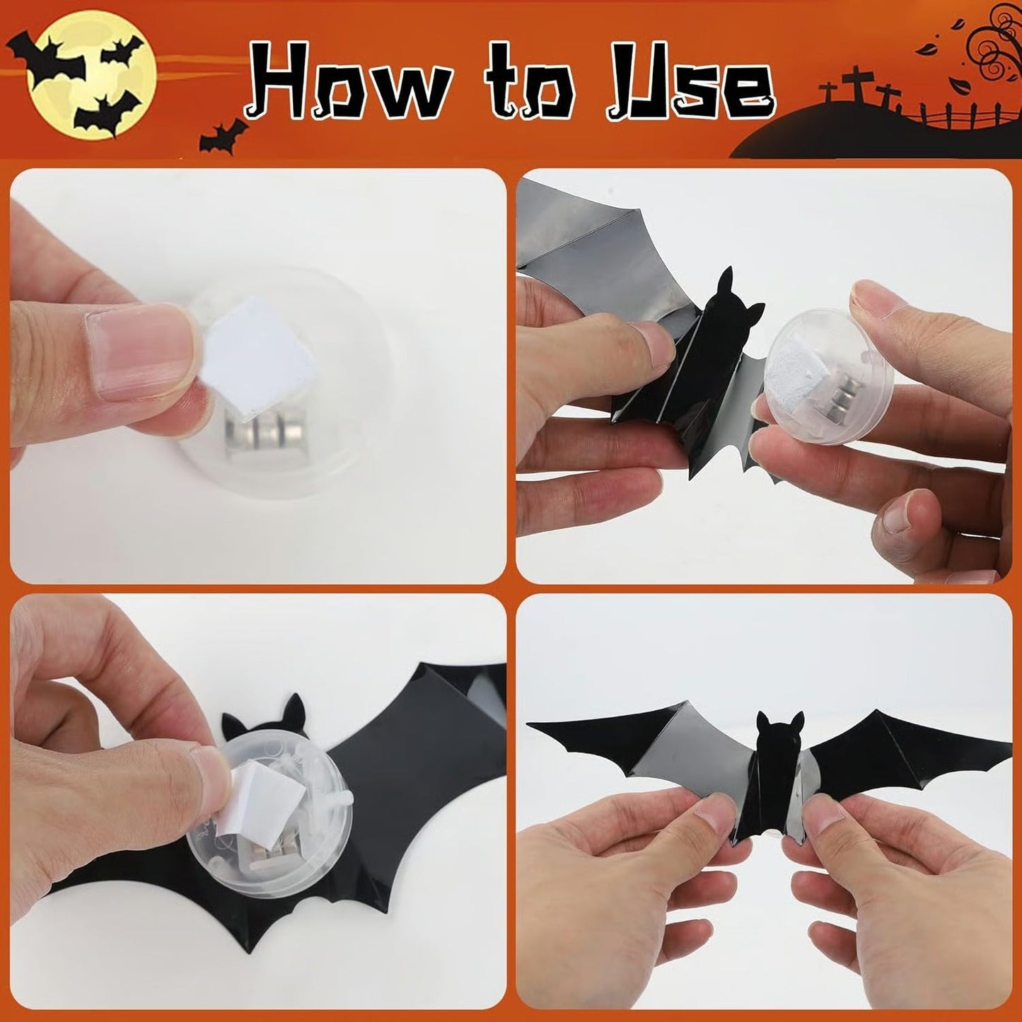 🦇 Don't Settle for Lame Decor! 🦇 Professionally Scare Trick-or-Treaters with Our Motion-Activated LED Bats! 🌧️✨ Limited Stock – Buy Now!(副本)