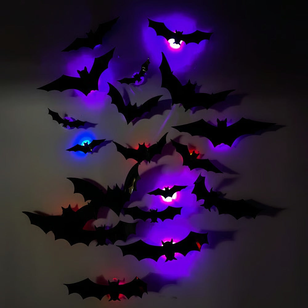 🦇 Don't Settle for Lame Decor! 🦇 Professionally Scare Trick-or-Treaters with Our Motion-Activated LED Bats! 🌧️✨ Limited Stock – Buy Now!(副本)