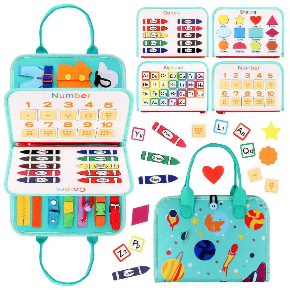 Interactive Felt Learning Board – Enhance Kids’ Motor Skills and Creativity