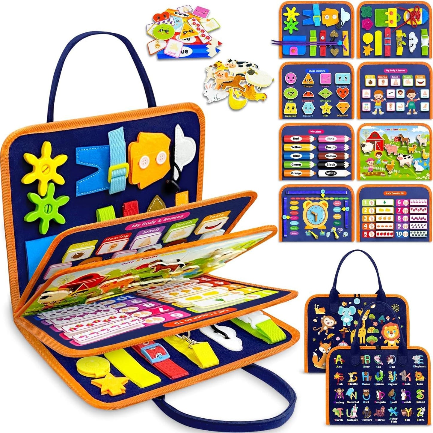 Interactive Felt Learning Board – Enhance Kids’ Motor Skills and Creativity